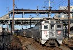 Septa Train # 2809, with Silverliner IV # 276 with the PRR decal in the lead, arriving into the NTC 